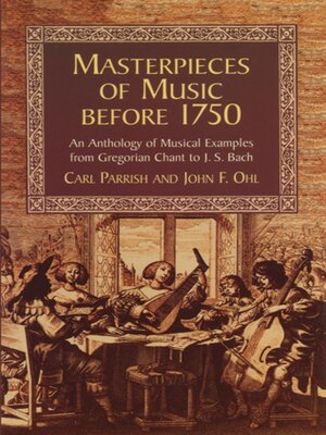 cover image of Masterpieces of Music Before 1750